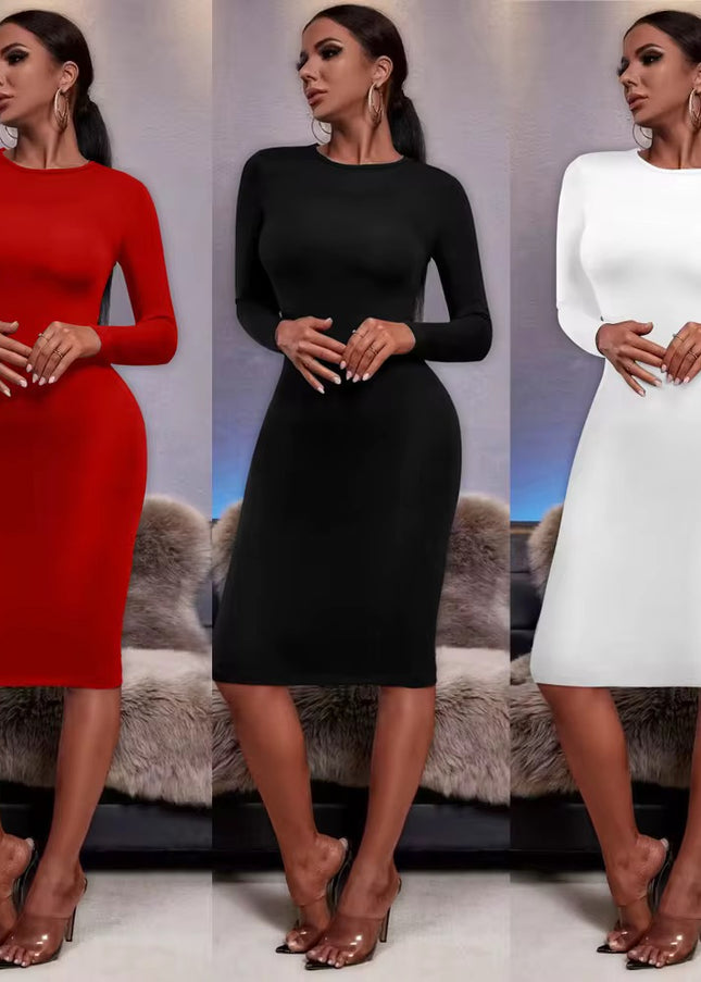 Robe Justo de Mangas Compridas | Élégance et style féminin