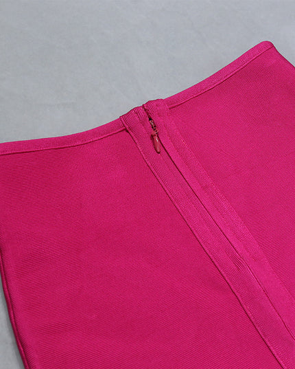 Saia Midi Bandage com Zíper Elegante